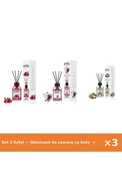 Eyfel Set 3 — Odorizant de camera cu bete + Odorizant de camera cu bete + Odo...
