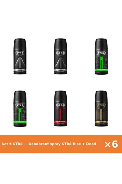 str8 Set 6 — Deodorant spray Rise + Deodorant spray Fr34k + Deodorant spray R...