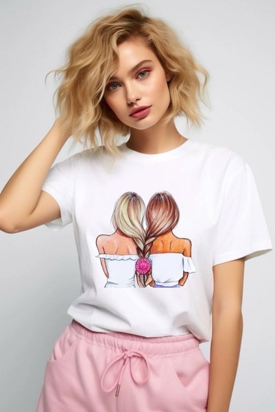 vorena Unisex Oversize Printed Cotton T-Shirt – Relaxed Fit Casual Streetwear