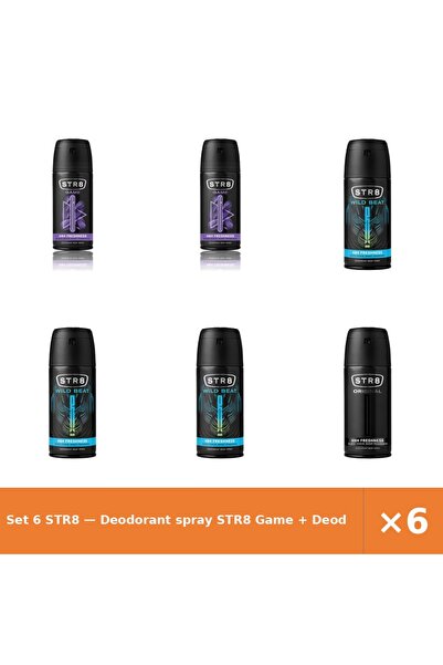 str8 Set 6 — Deodorant spray Game + Deodorant spray Wild Be + Deodorant spray...