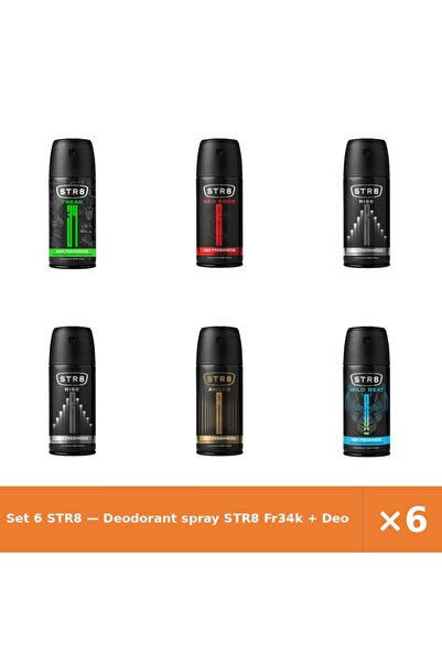 str8 Set 6 — Deodorant spray Fr34k + Deodorant spray Red Cod + Deodorant spra...