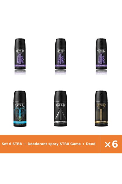 str8 Set 6 — Deodorant spray Game + Deodorant spray Wild Be + Deodorant spray...