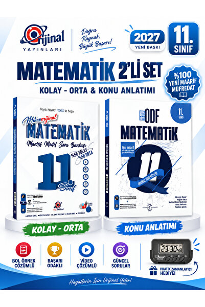 Orijinal Yayınları 11.SINIF 2027 Matematik ODF Konu Anlatımı+Mikroorijinal So...