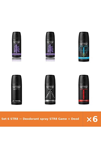 str8 Set 6 — Deodorant spray Game + Deodorant spray Wild Be + Deodorant spray...