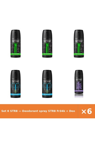 str8 Set 6 — Deodorant spray Fr34k + Deodorant spray Wild Be + Deodorant spra...