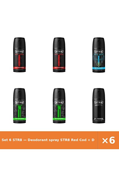 str8 Set 6 — Deodorant spray Red Cod + Deodorant spray Wild Be + Deodorant sp...