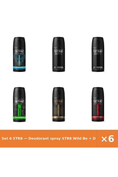 str8 Set 6 — Deodorant spray Wild Be + Deodorant spray Origina + Deodorant sp...