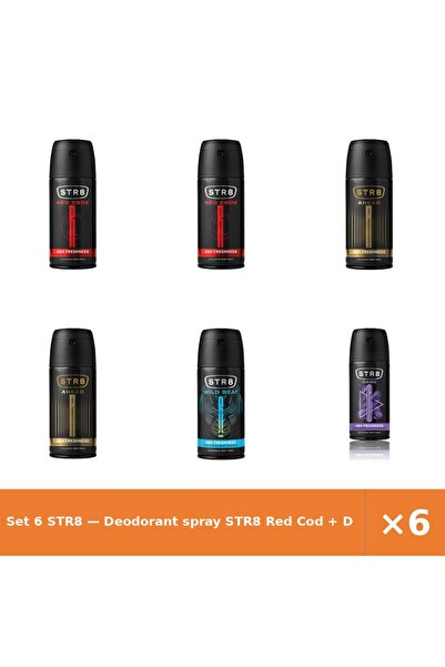 str8 Set 6 — Deodorant spray Red Cod + Deodorant spray Ahead + Deodorant spra...
