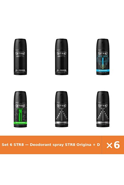 str8 Set 6 — Deodorant spray Origina + Deodorant spray Wild Be + Deodorant sp...