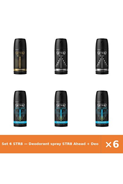 str8 Set 6 — Deodorant spray Ahead + Deodorant spray Rise + Deodorant spray W...