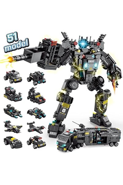 JOYZZZ Robot Building Kit, 51-in-1 STEM Erector Set with 700 Pieces, Engineer...