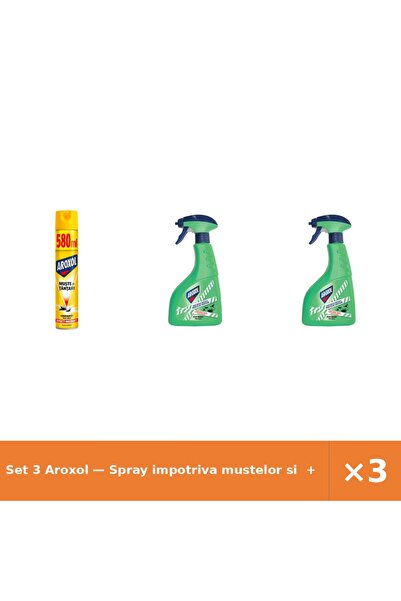 Aroxol Set 3 — Spray impotriva mustelor si + Lichid instant impotr