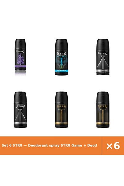 str8 Set 6 — Deodorant spray Game + Deodorant spray Wild Be + Deodorant spray...