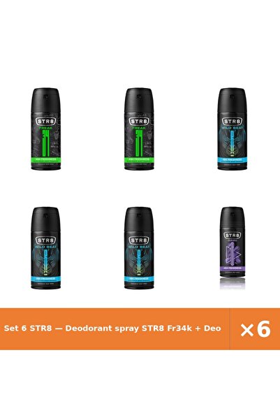 str8 Set 6 — Deodorant spray Fr34k + Deodorant spray Wild Be + Deodorant spra...