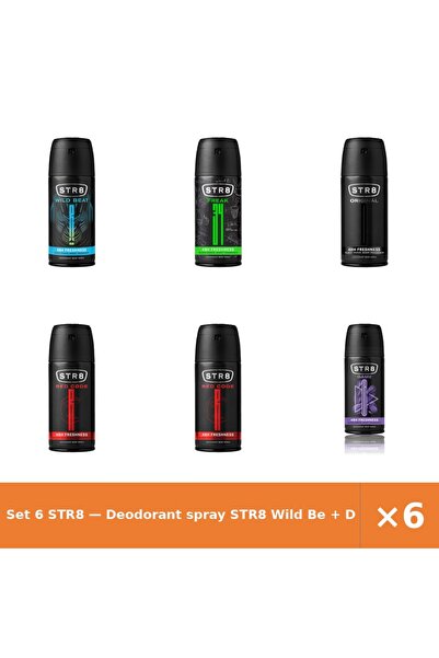 str8 Set 6 — Deodorant spray Wild Be + Deodorant spray Fr34k + Deodorant spra...