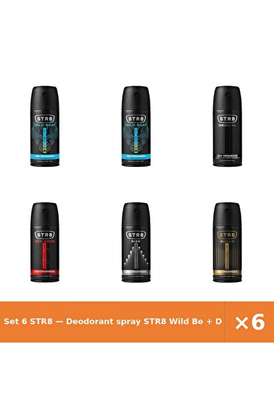 str8 Set 6 — Deodorant spray Wild Be + Deodorant spray Origina + Deodorant sp...