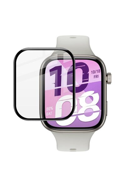 CaseOnn Honor Watch X5i ile Uyumlu PPMA Polymer Nano Tam Kaplayan Ekran Koruy...