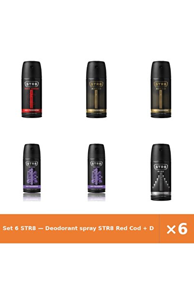 str8 Set 6 — Deodorant spray Red Cod + Deodorant spray Ahead + Deodorant spra...