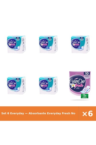 EveryDay Set 6 — Absorbante Fresh No + Absorbante Fresh Ma