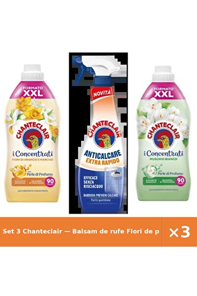 Chanteclair Set 3 — Balsam de rufe Flori de port + Degresant anticalcar extra...