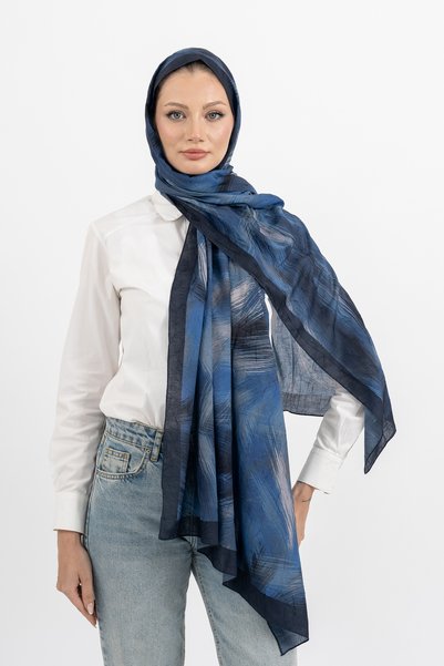 m moon scarf 'Valeur' Patterned Bamboo Kraş Shawl, High Quality & New Season Shawl