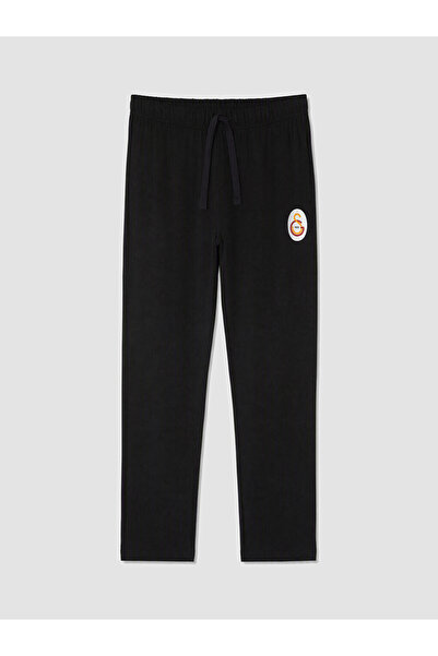 LC Waikiki Peak New Season Black Printed Men's Pajama Bottoms