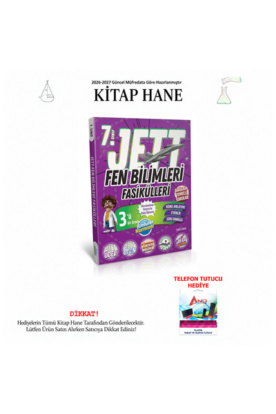 Ünlüler Karması Yayınları 2026-2027 7. Sınıf Jett Fen Bilimleri Fasikülleri