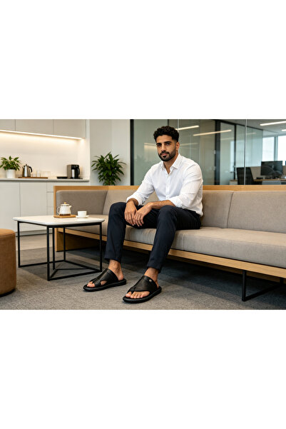 Huanhuan Shoe صنادل صيفية عصرية للرجال والنساء بتصميم مفتوح من الأمام، بنعل س...