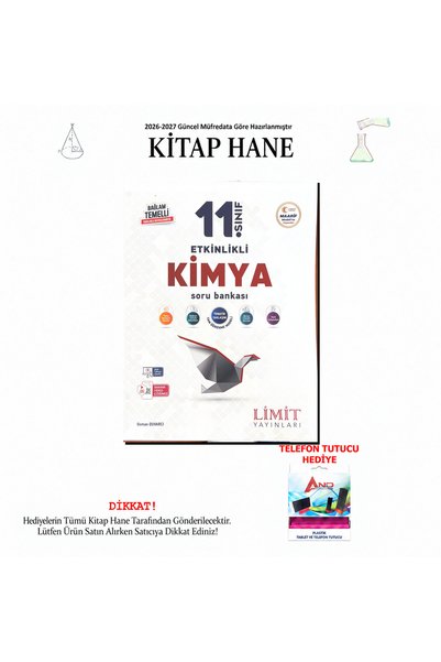 Limit Yayınları 2026-2027 11. Sınıf Kimya Etkinlikli Soru Bankası