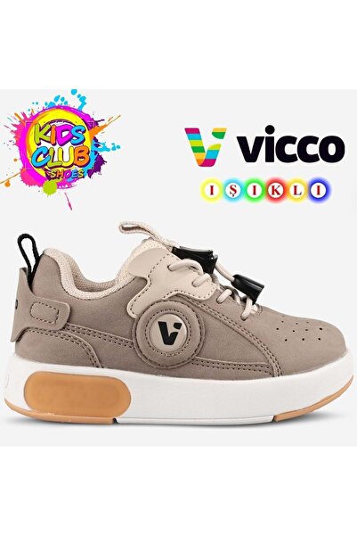 Vicco Game Işıklı Ortopedik Işıklı Çocuk Spor Ayakkabı KUM
