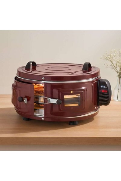 BİN1ÇEŞİT Yuvarlak Davul Fırın 53 cm 1300W