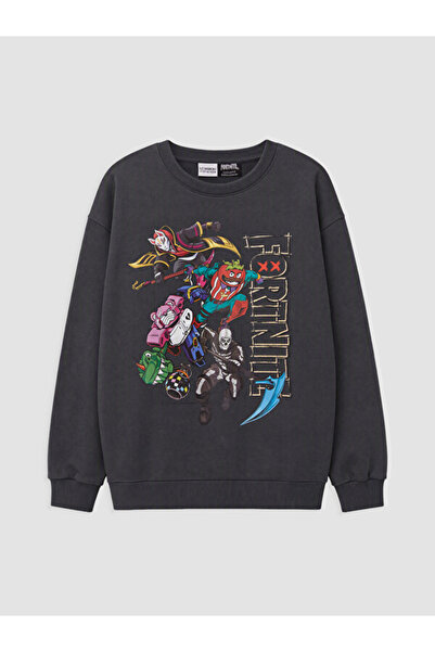 LC Waikiki Fortnite Printed Boys' Sweatshirt