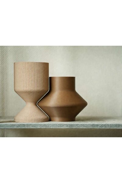Generic Brand Set de vaze decorative moderne cu imprimare 3D - Vază minimalis...