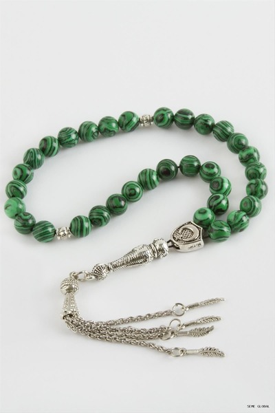 Generic Brand Smglobal Malahit Natural Stone Prayer Beads 8 (80247) mm Green