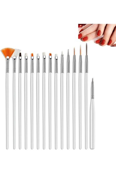 Arabest 15-Piece Professional Nail Art Brush Set,Manicure and Precision Paint...
