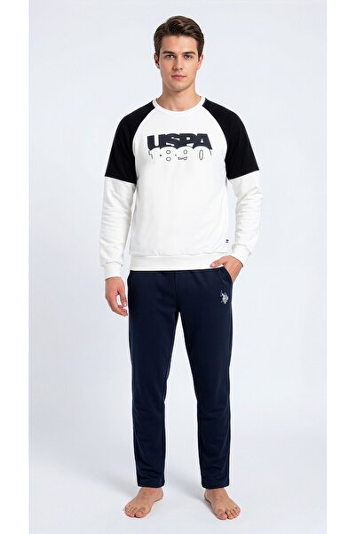 U.S. Polo Assn. Men's Ecru Home Wear