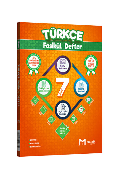 Mozaik Yayınları 7. Sınıf Türkçe Fasikül Defter 2027