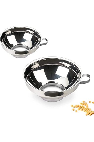 SYOSI Stainless Steel Canning Funnel Set, Wide Mouth Funnel for Mason Jars, L...