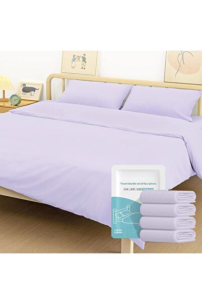 GENERAL Disposable Bedding Set, for Travel & Emergency, Includes Bed Sheets, ...