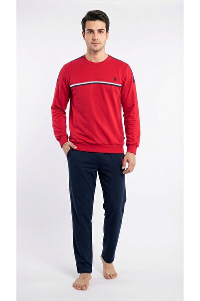 U.S. Polo Assn. ملابس منزلية حمراء للرجال