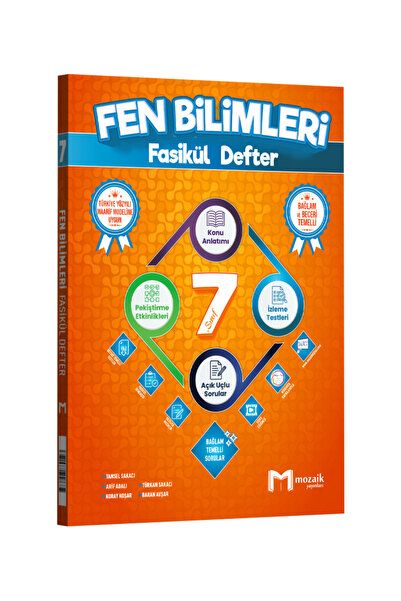 Mozaik Yayınları 7. Sınıf Fen Bilimleri Fasikül Defter 2027