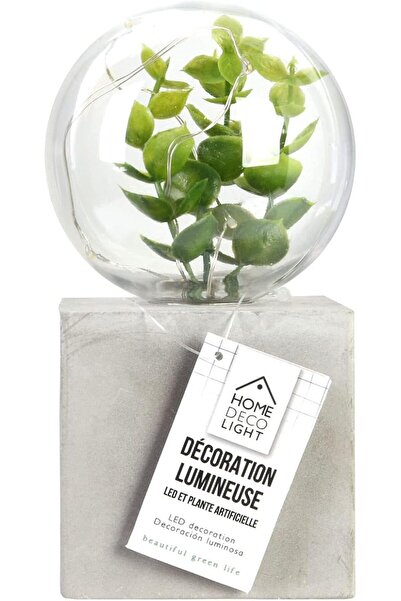 Melina Home Deco هوم ديكو لايت La10176 - مصباح طاولة مع كرة LED اصطناعية على ...