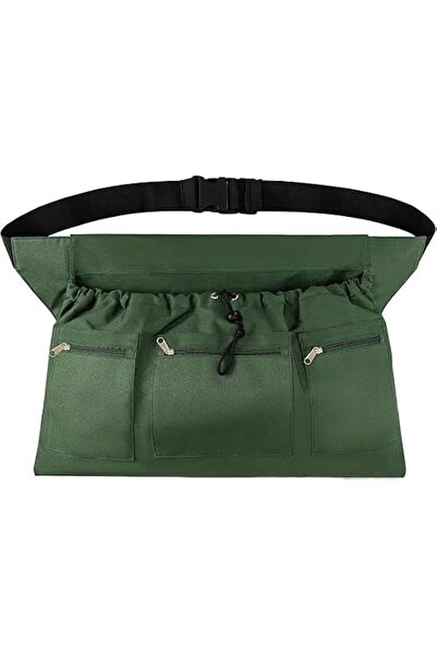 Tazweeq Waterproof Garden Apron, 600D Fabric with Pockets & Drawstring Bag, H...