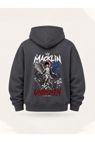 macklin Unisex Γυναικεία Ανδρικά Φούτερ με κουκούλα με στάμπα κειμένου Unbrok...