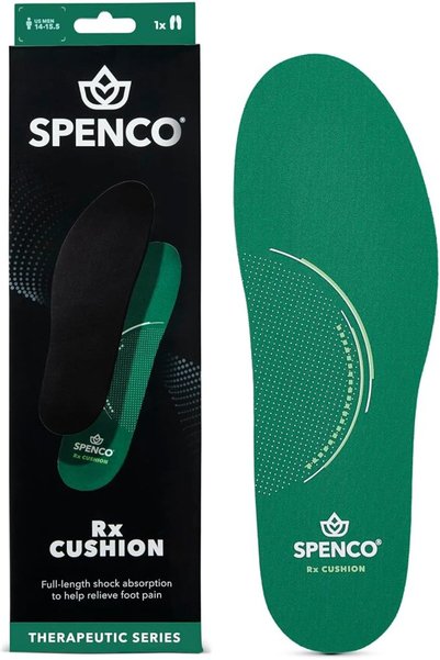 Spenco Rx Comfort Thin Lightweight Cushioning Orthotic Shoe Insole, Men's 12-...