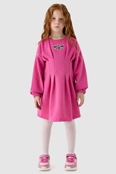 Tyess Kız Çocuk Pembe Elbise