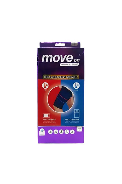 Move On Cooling and Heating Thigh Support Sleeve Large One Piece