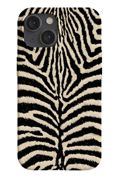 farifra iPhone 13/14 Uyumlu Desenli Silikon Lansman Telefon Kılıfı -K456BEYAZ...