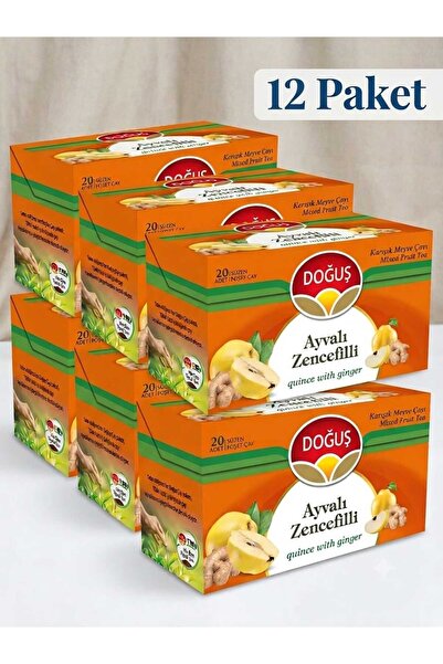 Doğuş Ayvalı Zencefil Karışık Meyve Çayı 20LI X 12 PAKET