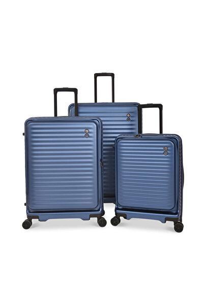 Echolac 3-Piece Premium Trolley Luggage Set, Hard PC Expandable Suitcases, Fr...